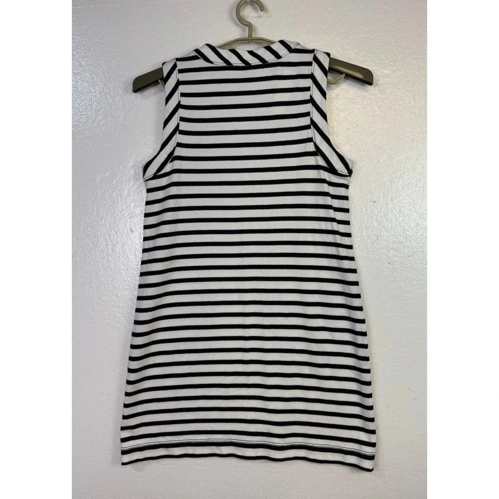 Kate‎ Spade Nautical Striped Shift Dress Size M Blue White Beach Cottage Core